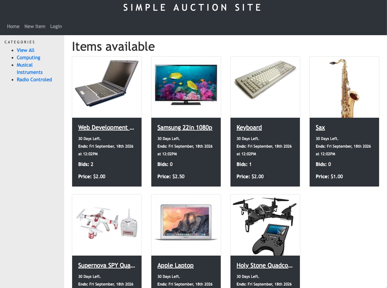 Auction sites